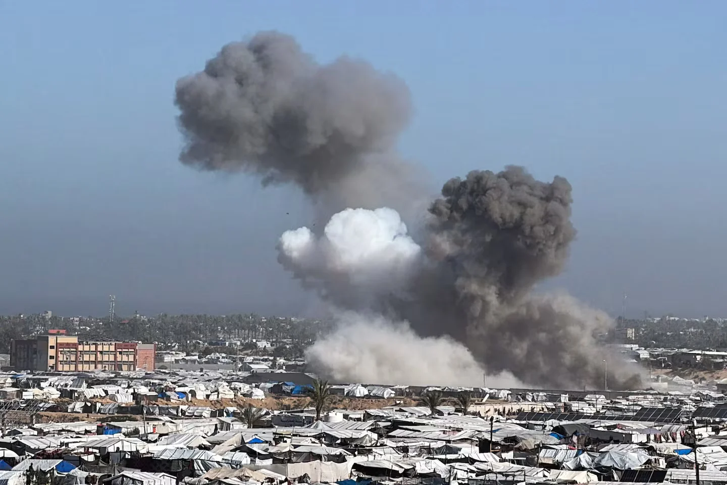 Gaza toll rises to 32 as Israeli strikes hit displaced areas