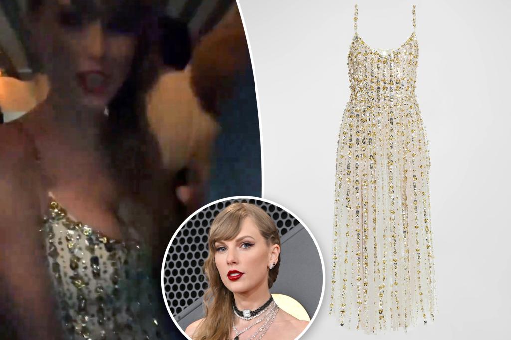 Featured image for "Taylor Swift Shines in $18K Sequin Dress at Grammys 2024 Afterparty"