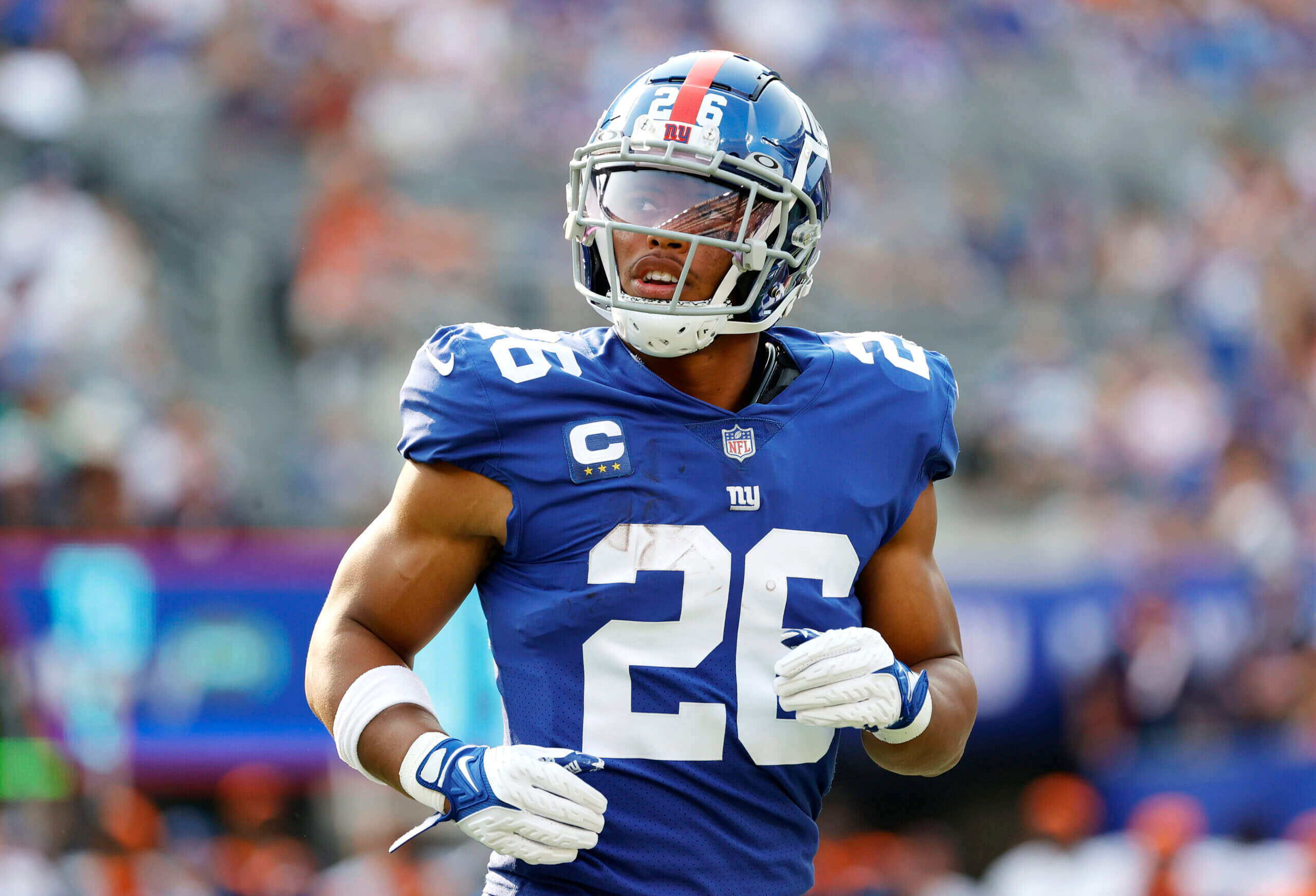 Featured image for "Saquon Barkley and Tiki Barber's Heated Exchange Over Giants Departure"
