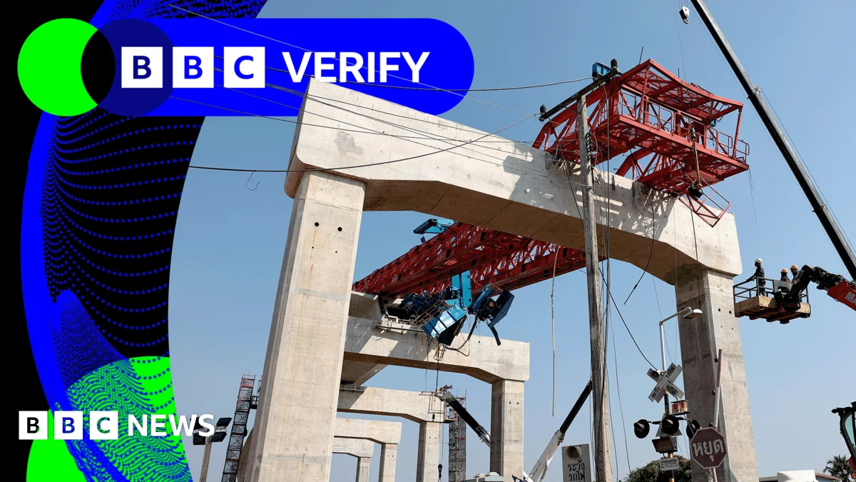 Thailand rail crash: crane collapse kills 28 near high-speed line, BBC Verify confirms