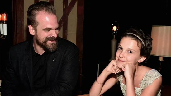 Featured image for Millie Bobby Brown Accuses David Harbour of Harassment Amidst Past Allegations
