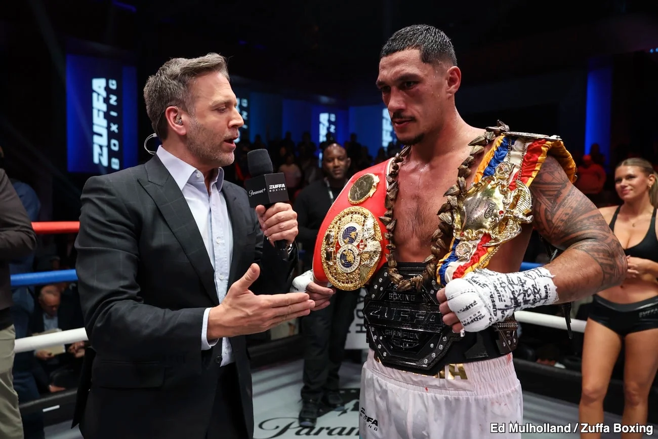 Opetaia Cruises to Inaugural Zuffa Cruiserweight Crown in Las Vegas