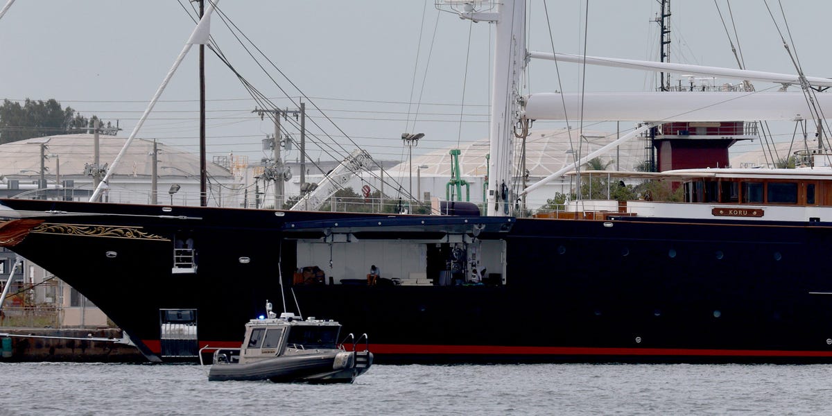 Featured image for "Jeff Bezos' $500 Million 'Koru' Megayacht Anchors in Antigua Amid Pleas for Privacy"