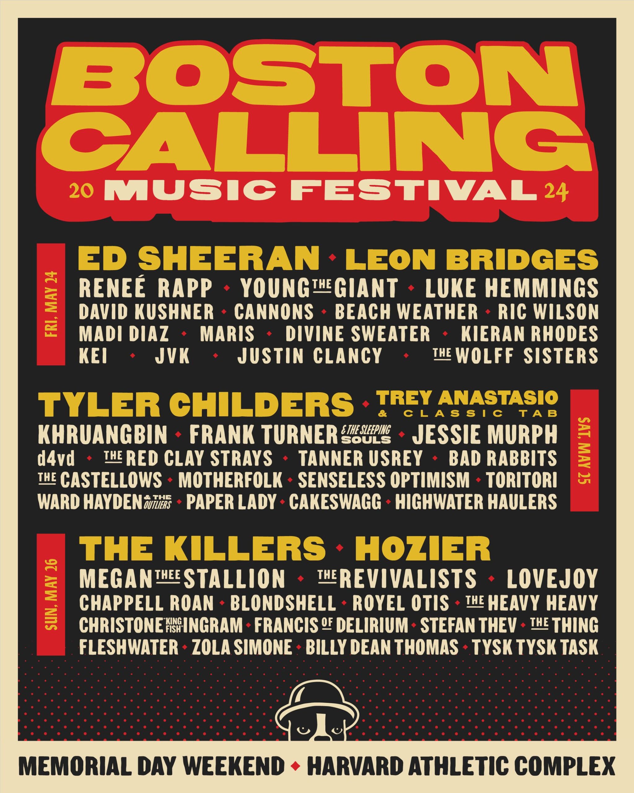 Featured image for "2024 Boston Calling Music Festival Lineup Revealed: Ed Sheeran, The Killers, and More Headlining"