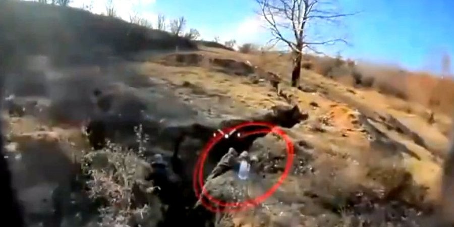 Featured image for "Ukrainian Drone Ruins Russian Soldiers' Cannabis Break in Hilarious Video"