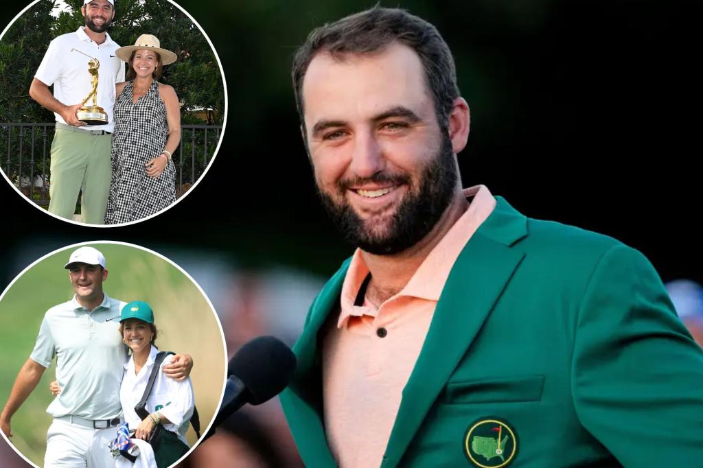 Featured image for "Scottie Scheffler's Heartfelt Message to Wife Meredith After Second Masters Victory"