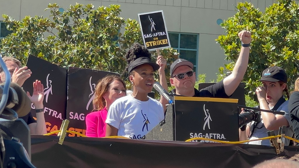 Featured image for Hollywood Stars Unite at Solidarity Rally to Combat Gaslighting by Studios