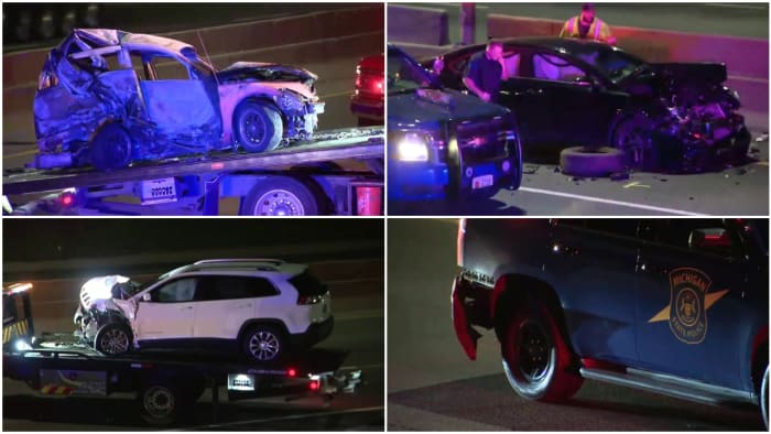 Multiple Officers Injured in Detroit Freeway Crashes