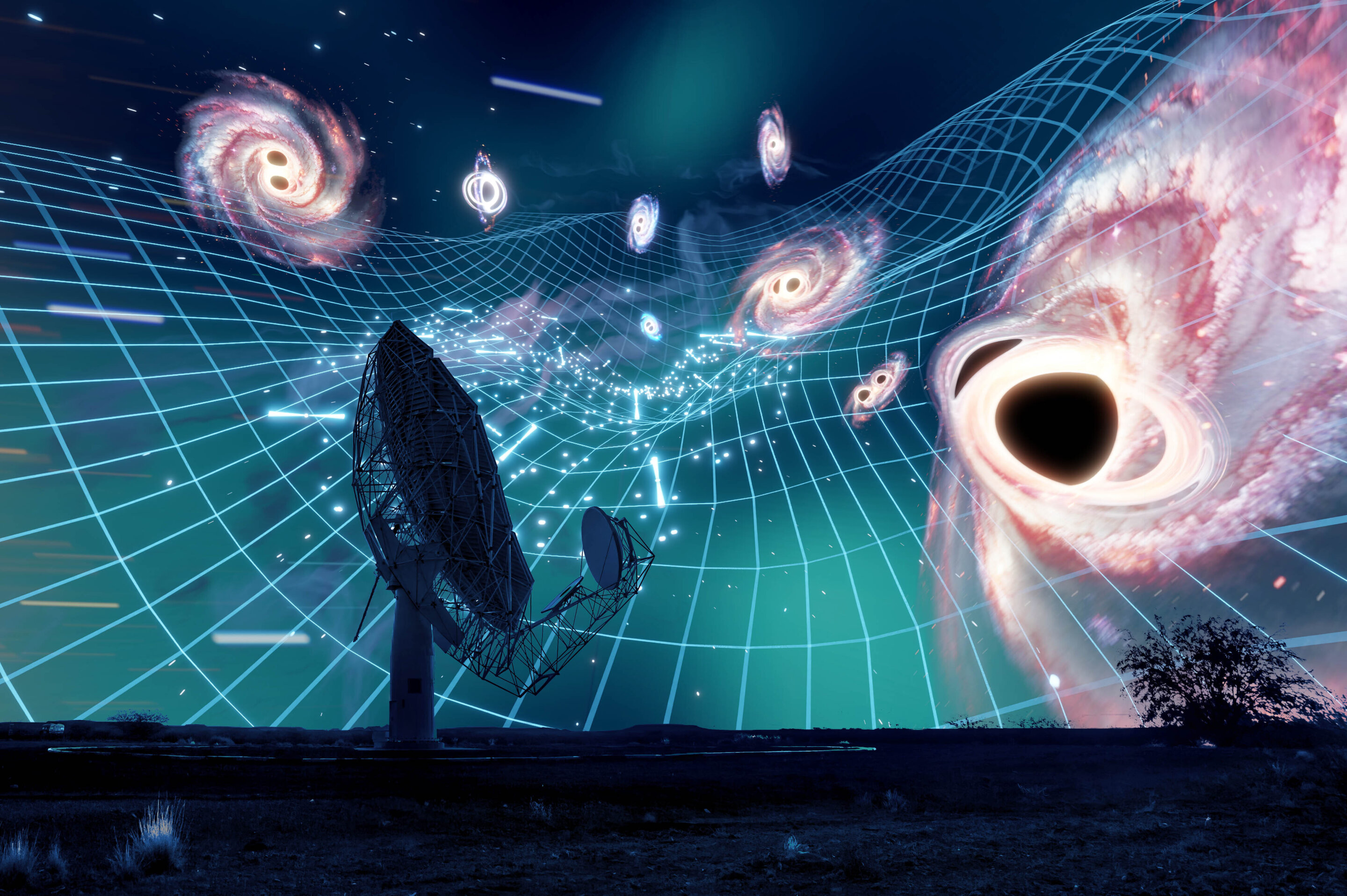 Featured image for Gravitational Waves Unveil Hidden Cosmic Structures and Black Holes