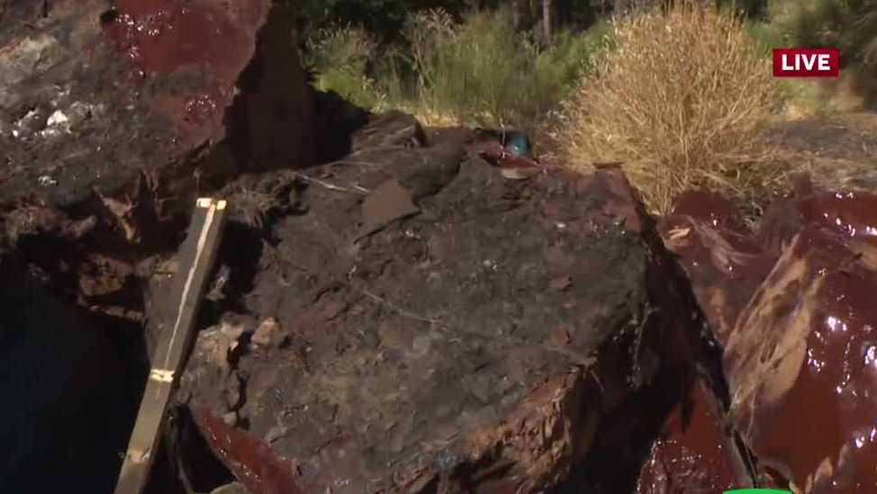 Featured image for "Massive Chocolate Blaze Engulfs Semi-Truck on I-80 in Placer County"