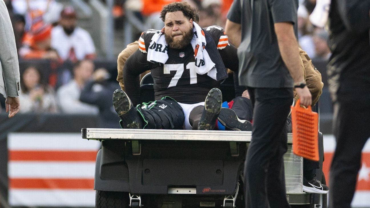 Featured image for Browns suffer multiple season-ending injuries to offensive linemen
