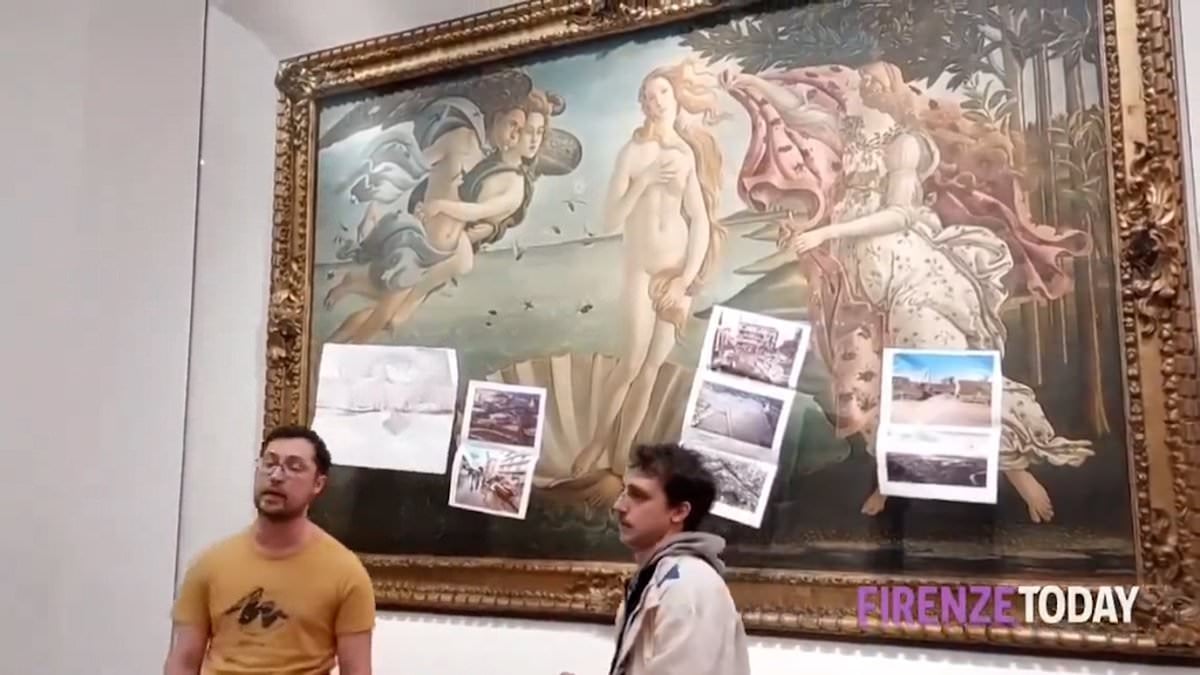 Featured image for Climate Activists Target Botticelli's Birth of Venus in Florence