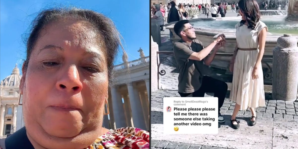 "Unintentional Selfie: Mom Captures Son's Surprise Proposal on Camera"