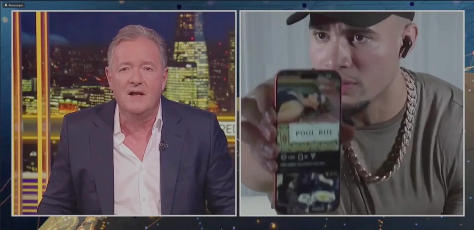 Piers Morgan Walks Off Live Interview After Pool Boy Photo Sparks Feud