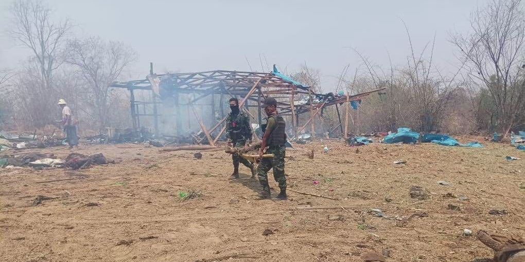 Myanmar Military's Airstrike Leaves Village Devastated with Dozens Dead