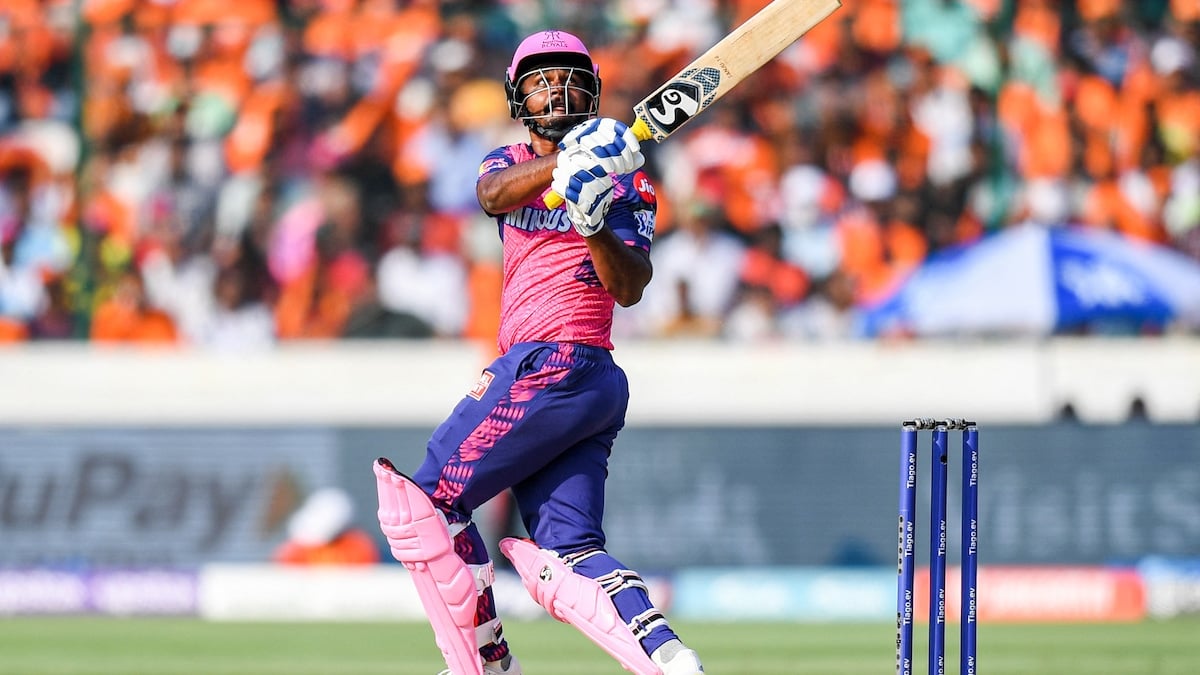 Featured image for Sanju Samson Outshines Virat Kohli in IPL 2023 Milestone Achievement.