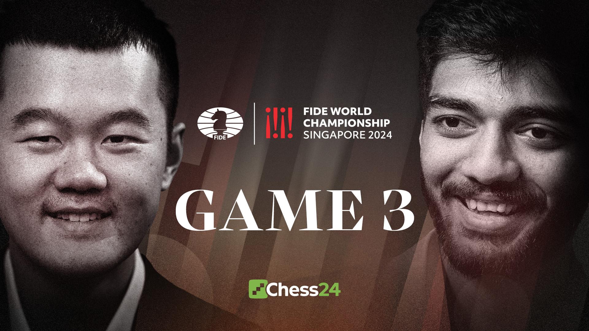 Featured image for Ding Liren Maintains Lead in Tense World Chess Championship 2024