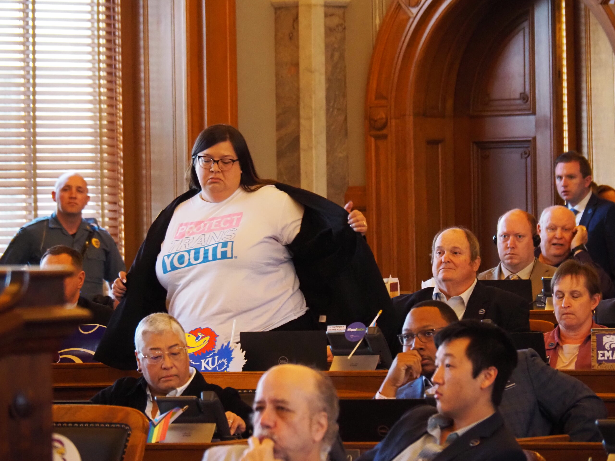 Kansas enacts ban on transgender athletes despite governor's veto.