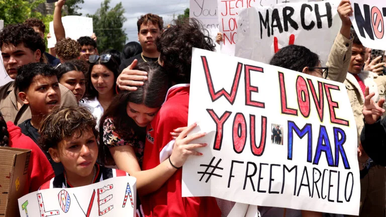 Massachusetts community protests after ICE detains Milford high school student