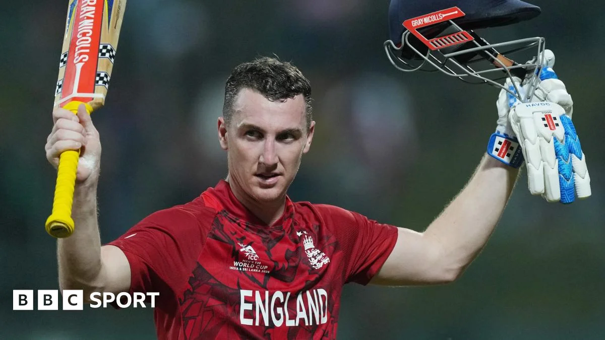 Brook's century steers England into the T20 World Cup semis