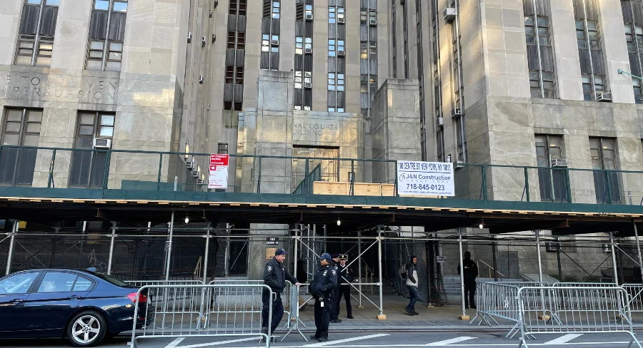 Featured image for "Security Measures in Place as Trump Arrives in NYC Amidst Legal Troubles"