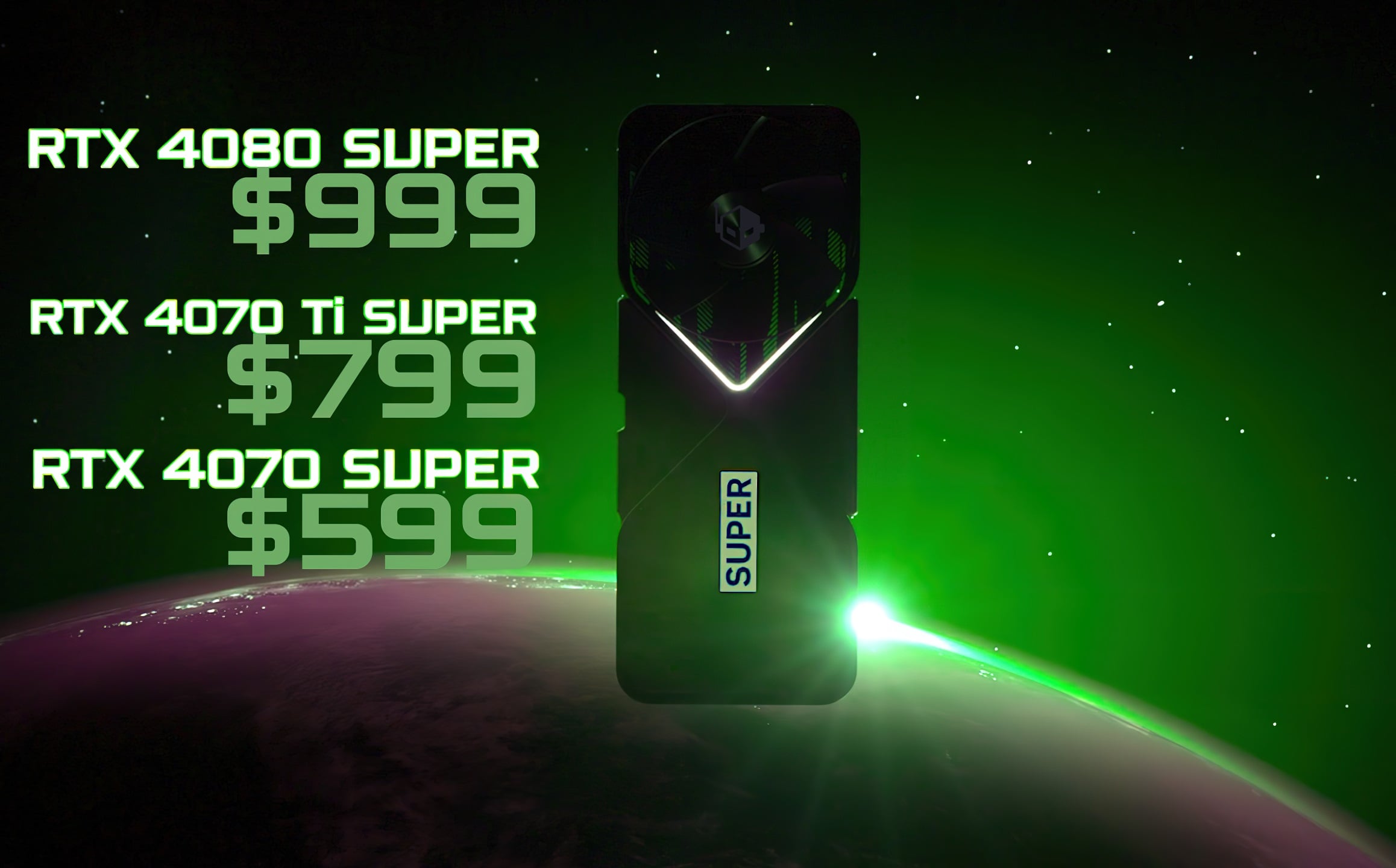 Featured image for "Leaked: NVIDIA RTX 40 Super Series Pricing and Launch Details Revealed"