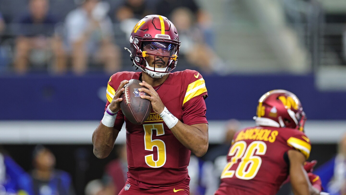 Featured image for Jayden Daniels avoids serious injury, Week 8 status uncertain