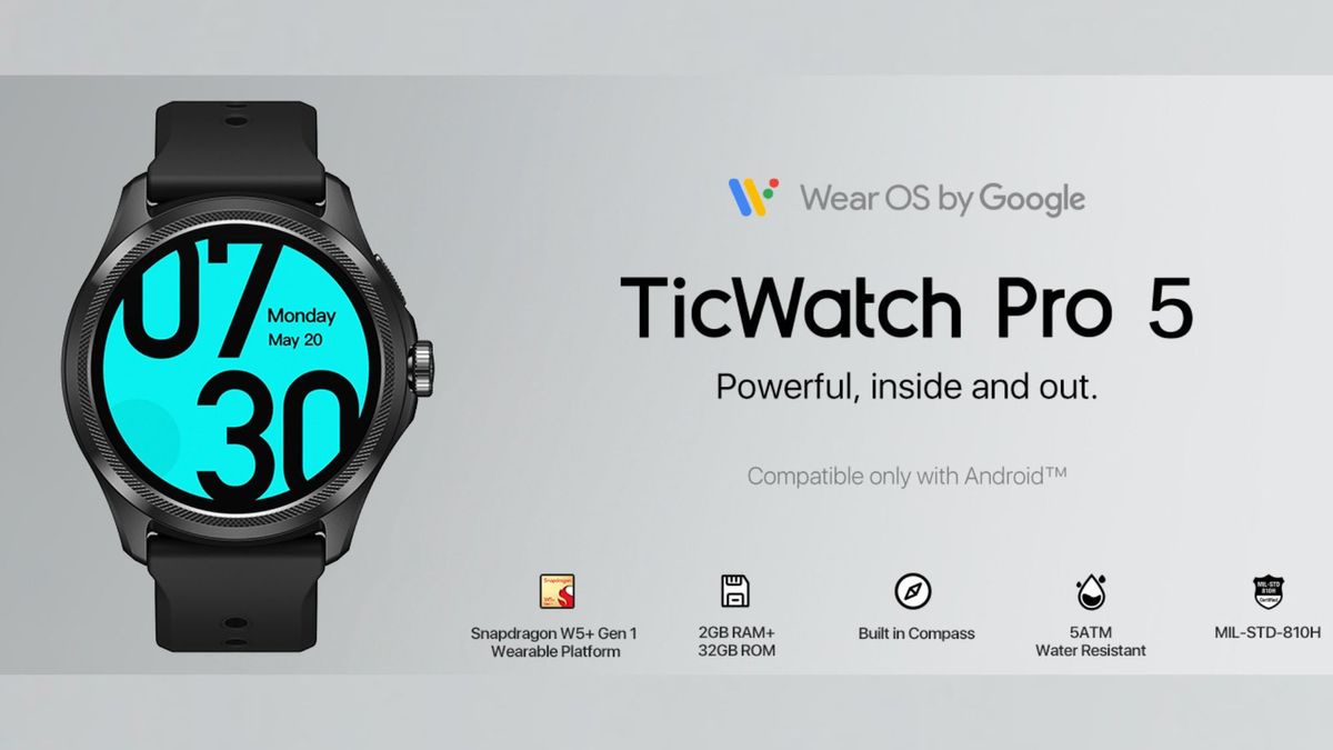 Featured image for "Mobvoi's TicWatch Pro 5: Major Upgrades and Full Specs Leaked"