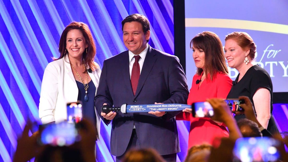 "Trump, DeSantis Address Protests at Moms for Liberty Convention"