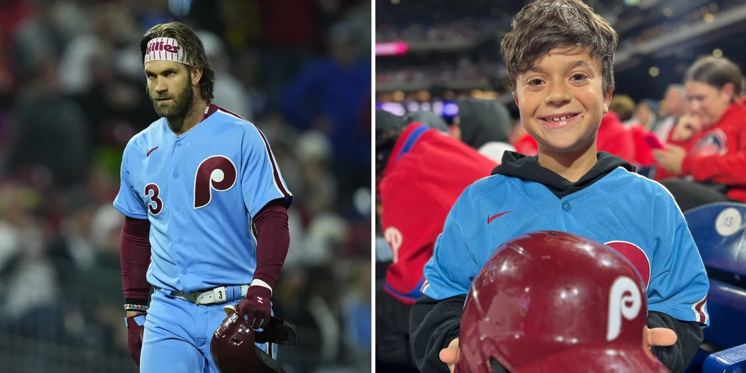"Bryce Harper's Explosive Ejection: Helmet Tossed into Crowd"