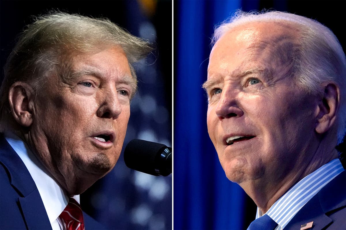 "Trump Sparks Outrage with Shared Image of Biden Bound and Hog-Tied"
