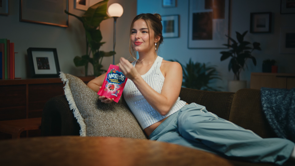 Featured image for "Addison Rae's Super Bowl Snack Showdown with Nerds"