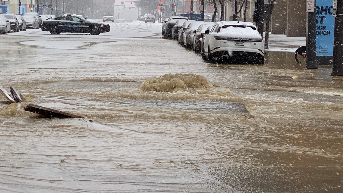 Water main breaks cause chaos in Cleveland and Nashville