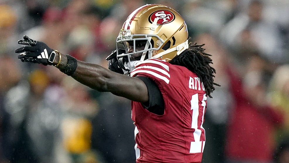 Featured image for Brandon Aiyuk Requests Trade Amid Stalled 49ers Negotiations