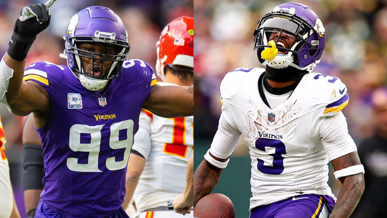 Featured image for NFL Monthly Player Awards: Vikings' Danielle Hunter, Jordan Addison, and Seahawks' Devon Witherspoon Shine