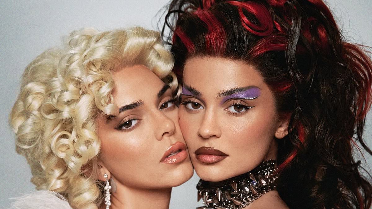 "Kylie and Kendall Jenner's Naughty vs Nice Halloween Transformation as Drew Barrymore and Debi Mazar"