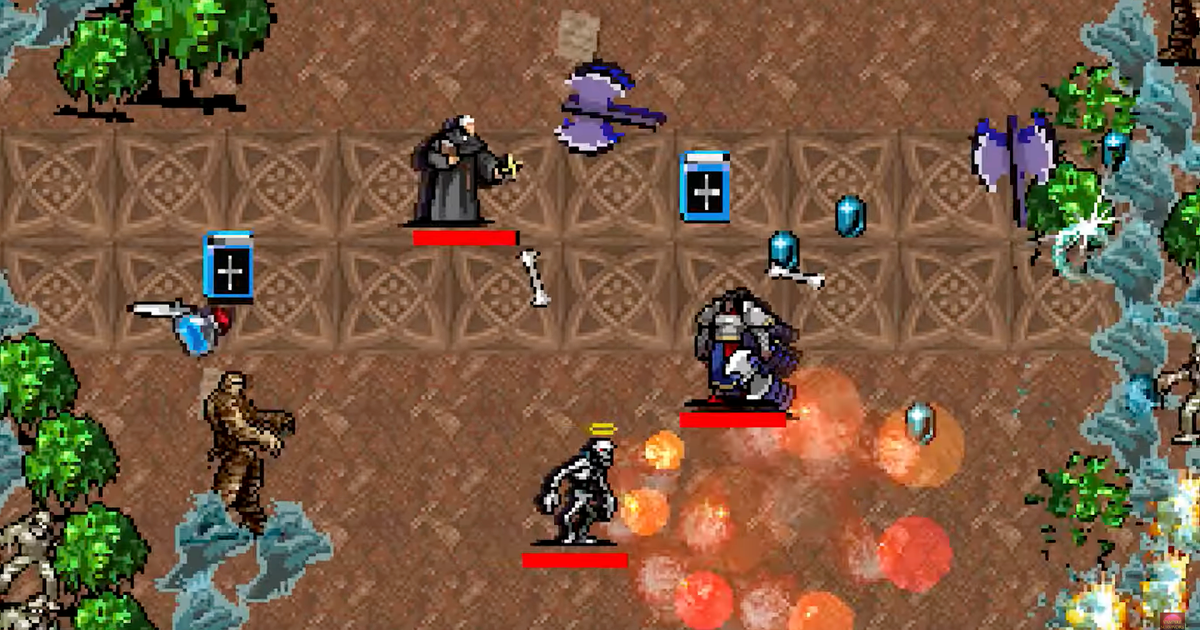 Featured image for Vampire Survivors adds four-player couch co-op in upcoming update.