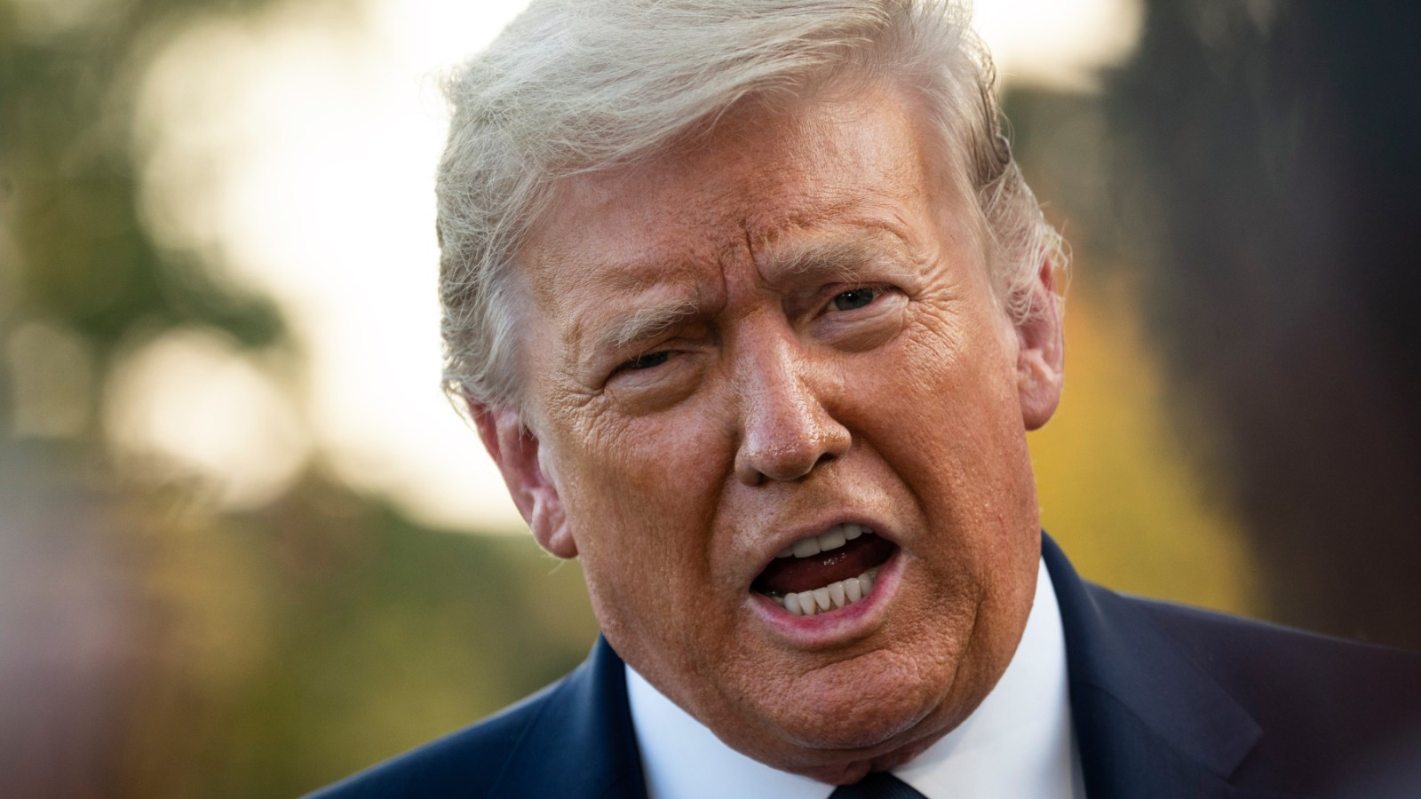 Trump denies calling for 'death and destruction', claims he voiced concern.