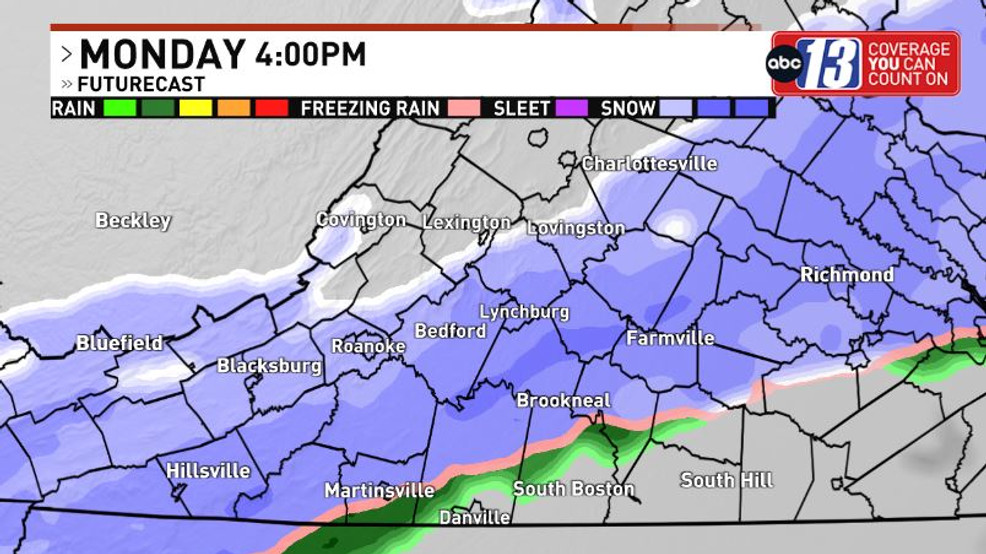 "Virginia Braces for Accumulating Snow and Sleet as Winter Storm Approaches"