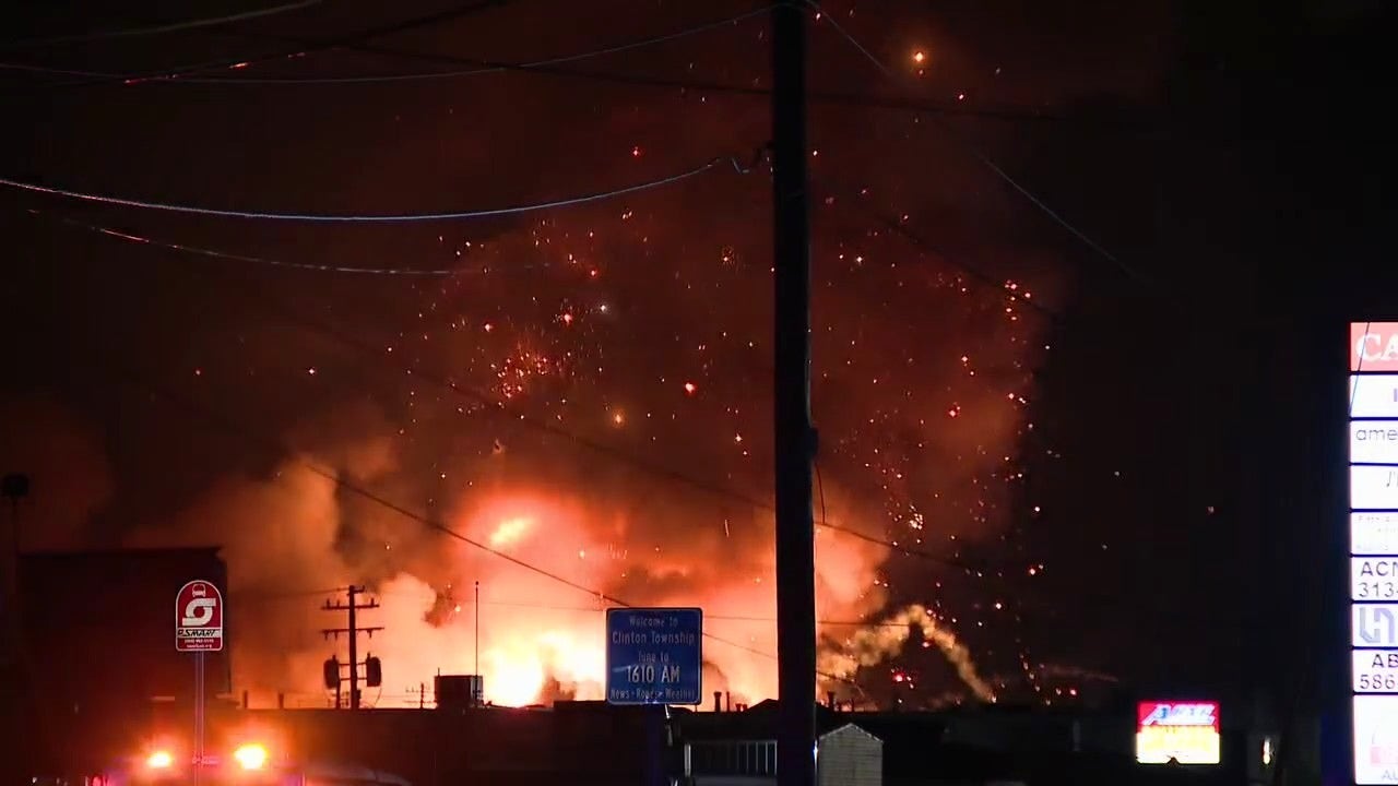 Featured image for "Clinton Township Industrial Area Rocked by Multiple Explosions and Massive Fire"