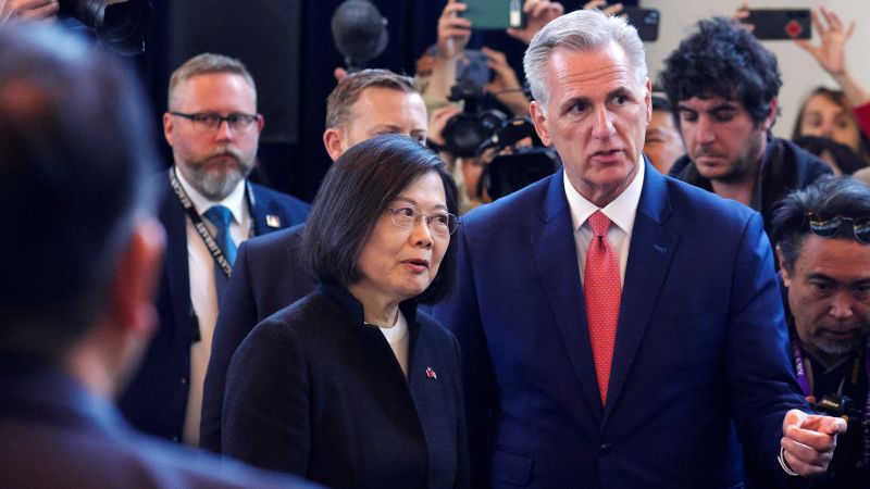 China sanctions US and Taiwan representatives and organizations over presidential visit.