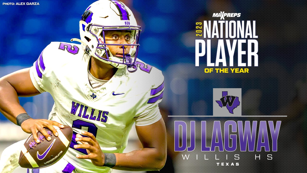 Willis High School's D.J. Lagway crowned 2023 MaxPreps National Player of the Year in football
