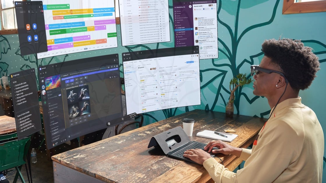 Featured image for Spacetop G1: AR Laptop with 100-Inch Virtual Screen Now Available for $1900