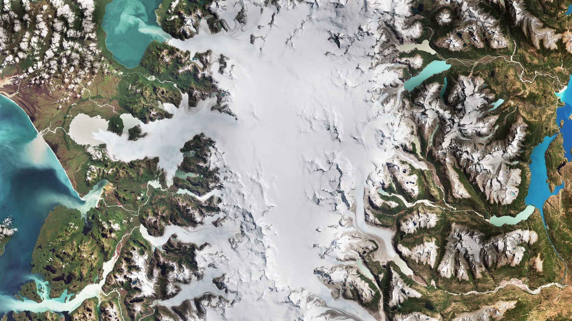 Featured image for Satellites Capture Melting Glaciers in Patagonia
