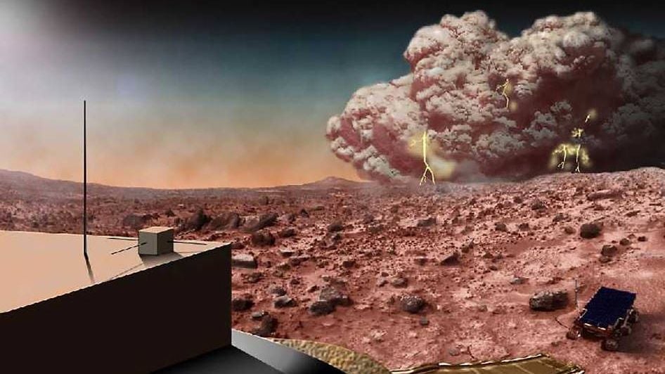 Featured image for NASA Discovers Tiny Lightning Bolts in Martian Dust Clouds
