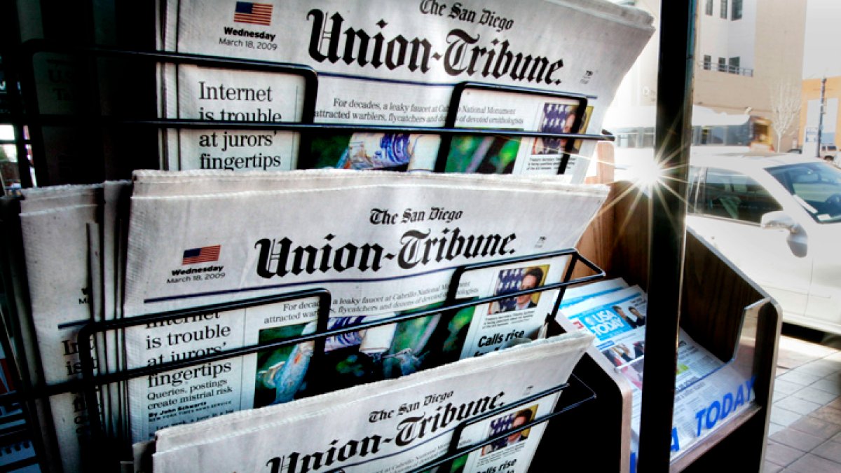 Featured image for San Diego Union-Tribune Sold to Hedge Fund, Staff Cuts Expected