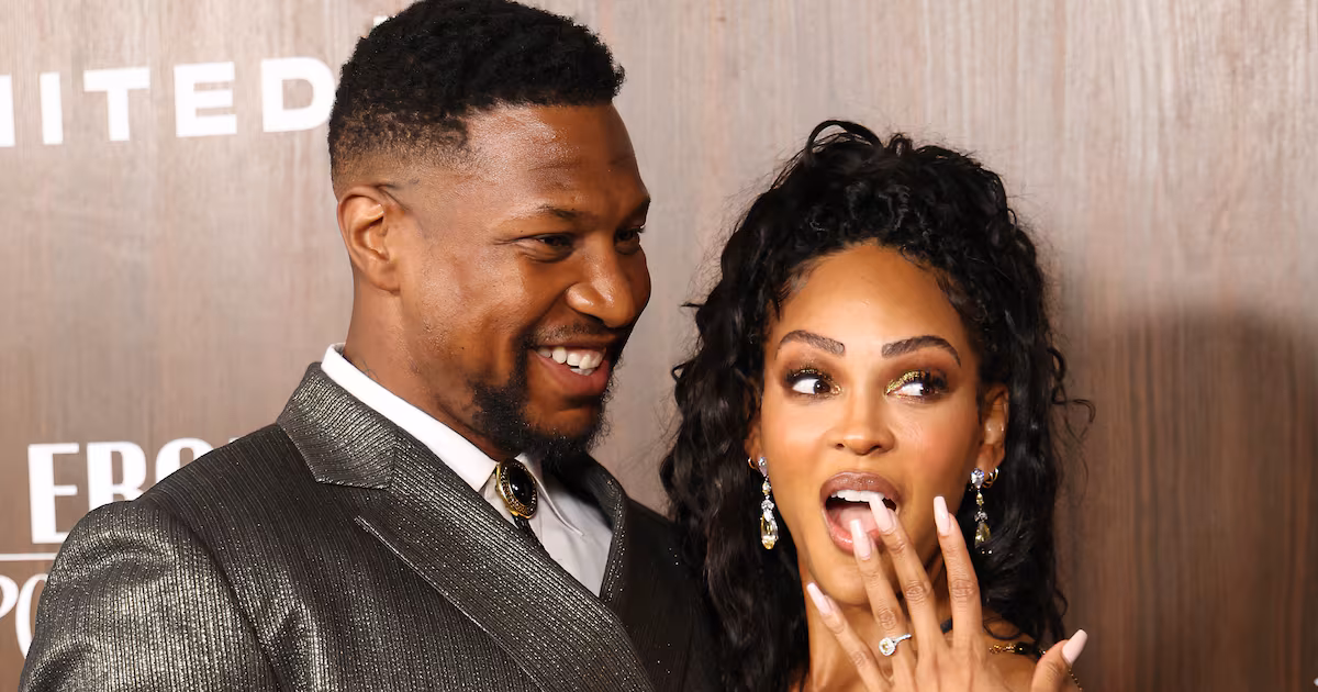 Featured image for Jonathan Majors and Meagan Good Announce Engagement