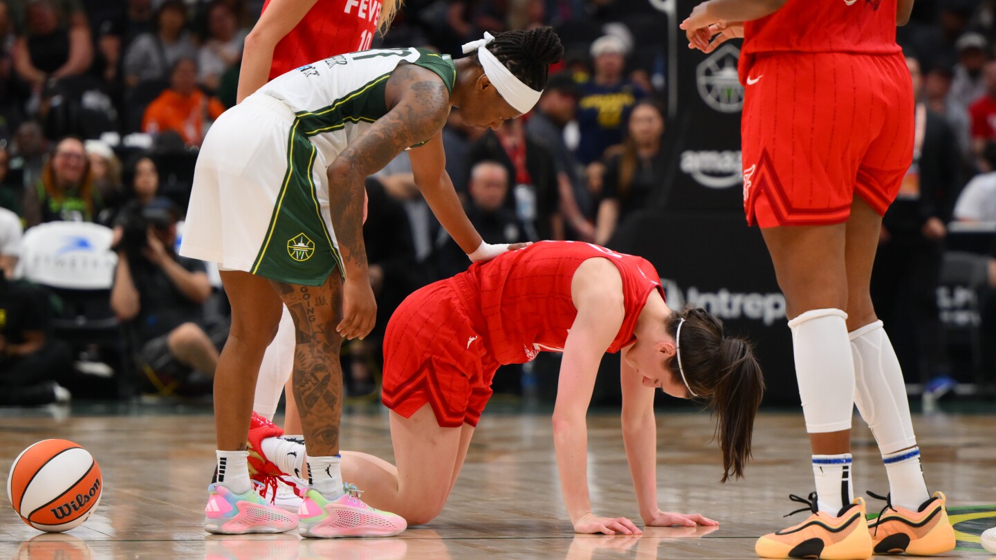 Featured image for Caitlin Clark sidelined for Fever's game against Sparks due to injury