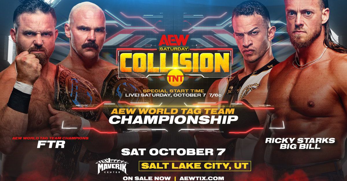 Featured image for "AEW Collision: FTR's Tag Team Title Loss and Adam Copeland's Response"