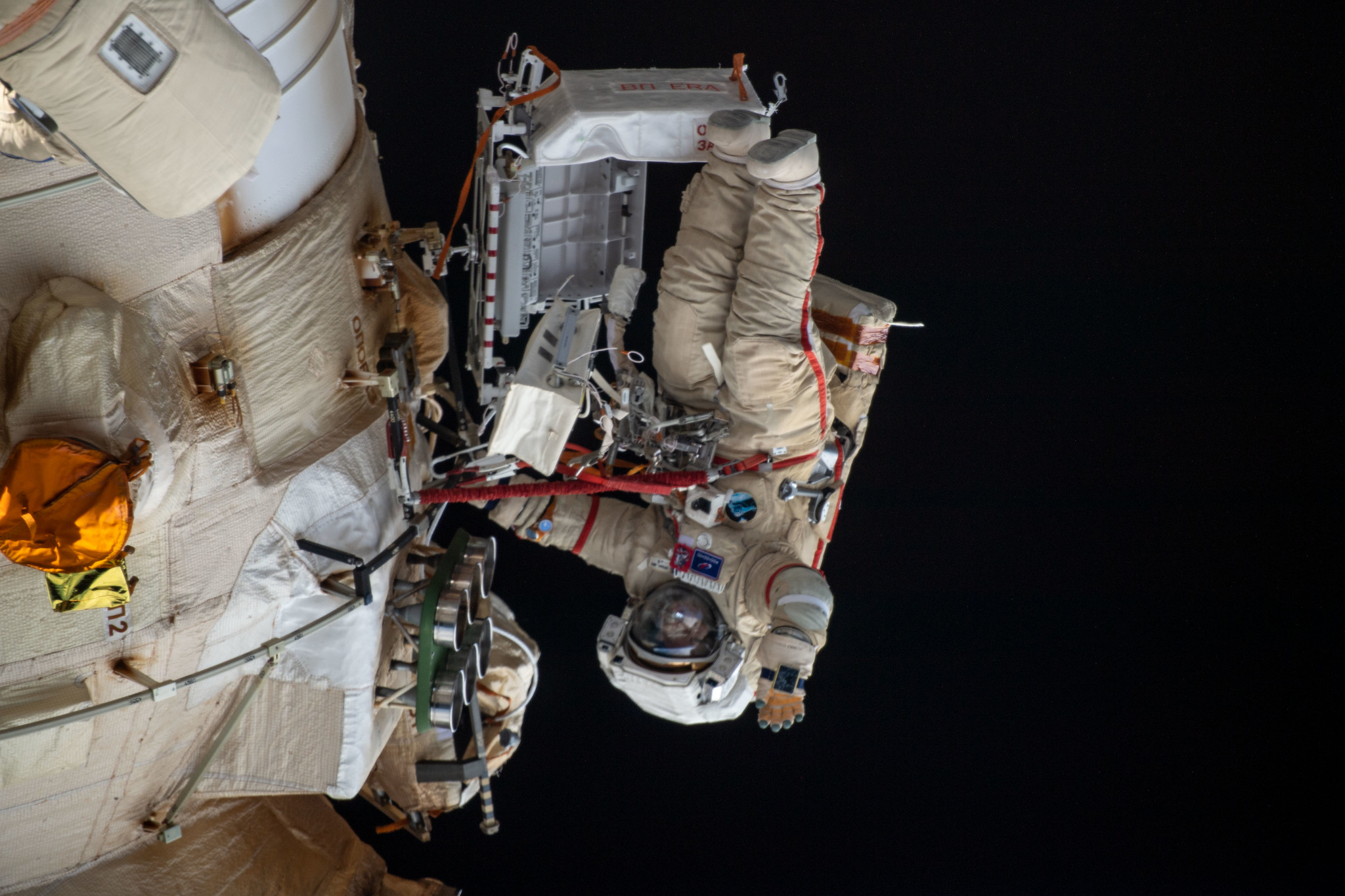 NASA's Live Coverage of Russian Astronauts' Spacewalk and Nanosatellite Release